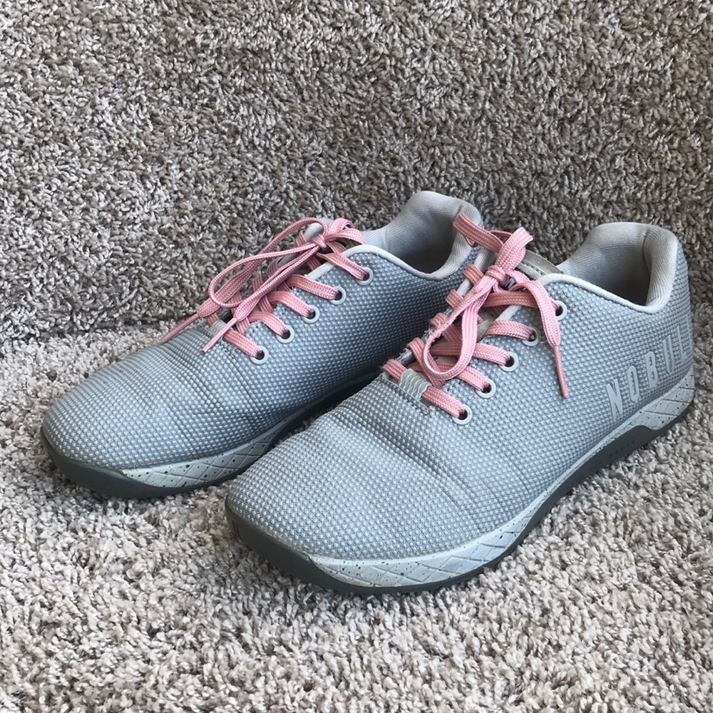 NOBULL Gray Pink SuperFabric Trainers Low size 10